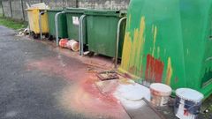 Mal uso de los contenedores de basura en Malpica