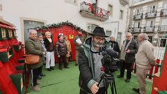 Ensayo este jueves del rodaje de un corto sobre Viveiro, con el asesoramiento de Manuel G�mez, premiado con dos Goyas