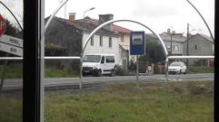 La furgoneta, durante los ensayos que se realizaron a finales del 2018 en las carreteras de Galicia