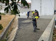 Aparcamiento disuasorio en la avenida de Celanova de Xinzo