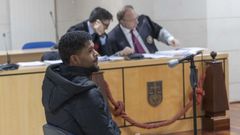 El acusado, Hansel Medina, durante el juicio que se celebra en la Audiencia Provincial en Santiago