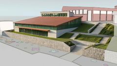 El futuro pabell�n de Rianxo vendr�a a completar el complejo que forman el polideportivo Jos� Manuel Abu�n, Chema y la piscina.