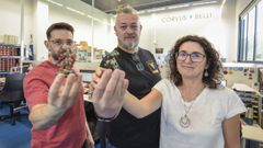 De izquierda a derecha, Carlos Torres, Alberto Abala y Silvana Mart�nez