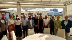 La alcaldesa, Lara M�ndez, se reuni� este jueves con los responsables de las empresas que apoyan el fondo Lugo Transforma.