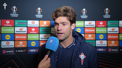 Marcos Alonso, tras el partido entre Celta y Celtic de este jueves.