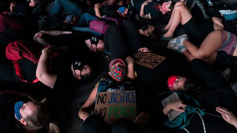 Protestas raciales en Nueva York