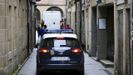Coche de la Polic�a Nacional patrullando por el centro de Lugo