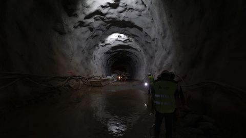 Obras de los tneles del tren al puerto exterior