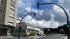 Nuevo sem�foro en la avenida da Coru�a, en Pontedeume