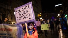 Imagen de archivo de una protesta por el 25N en Ourense.