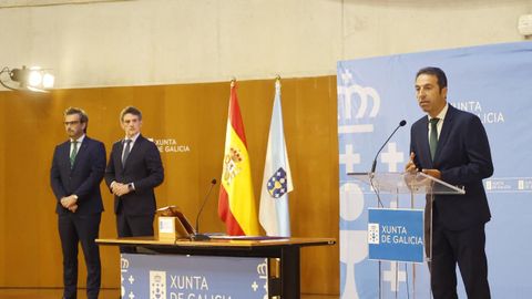 Alfonso Villares, durante el acto de toma de posesi�n este martes en Lugo
