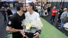 Mari y �scar se dieron el s� quiero vestidos de ch�ndal