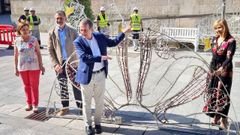 Abel Caballero, presentando el nuevo alumbrado navide�o el pasado martes en Vigo