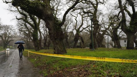 El Concello de Santiago orden� el cierre de los parques de la capital