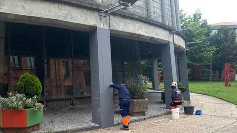 Obras de reacondicionamiento del Museo de la Siderurgia