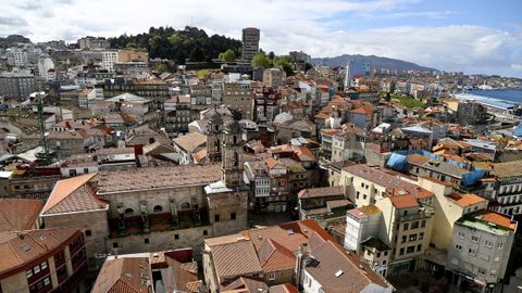 La concatedral de San Mara es uno de los grandes ejemplos de arquitectura neoclsica en Galicia