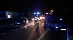Accidente con heridos en Negreira, en la noche de este lunes