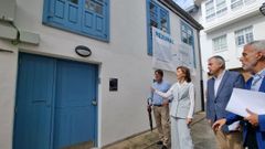 La conselleira �ngeles V�zquez, durante la entrega de viviendas rehabilitadas con cargo al programa Rexurbe en Betanzos.