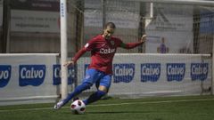 Un jugador del Berganti�os, en el encuentro disputado la semana pasada ante el Somozas