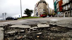 Irregularidades en algunas de las carreteras m�s socorridas de Vigo