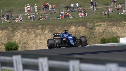 Fernando Alonso durante la clasificaci�n del Gran Premio de Hungr�a