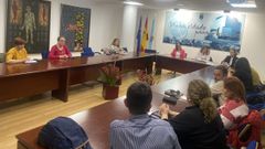 Reuni�n entre representantes de las Anpas y el Concello de Nar�n