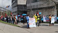 Imagen de una manifestaci�n de trabajadores del Consorcio en Santiago hace unas semanas