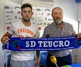 David Garc�a y el presidente del Teucro, ayer.