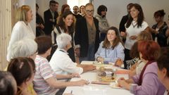 Visita In�s Rey nuevas instalaciones biblioteca de la Sagrada Familia de A Coru�a