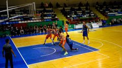 El partido de ida se disput� en la Polideportiva de Riazor