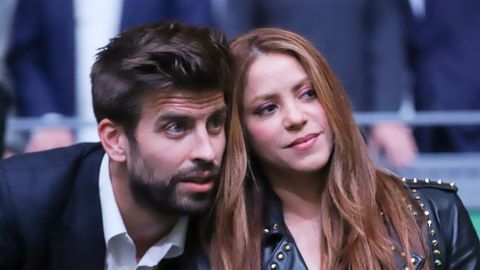 Gerard Piqu y Shakira en 2019 durante la final de la Copa Davis
