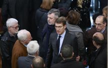 El exrector coruñés, el presidente del colegio de Médicos de A Coruña, el presidente de la Xunta y el conselleiro de Sanidade fueron algunos de los asistentes al acto. 