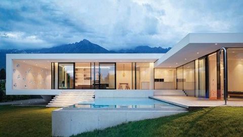 Infograf�a del posible acabado de una de las viviendas de construcci�n industrial de Caslua.