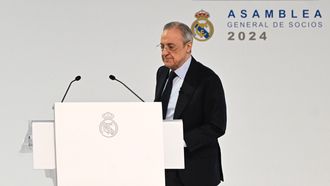 Florentino Prez en la Asamblea General de Socios del Real Madrid.Florentino Prez