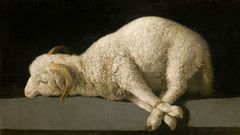 Agnus Dei (1635-40), de Francisco de Zurbarn. Museo del Prado