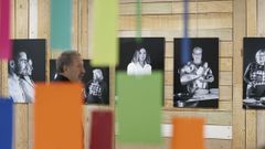 Exposici�n de la Agrupaci�n Fotogr�fica Poti�os, una de las entidades que se une a las demandas