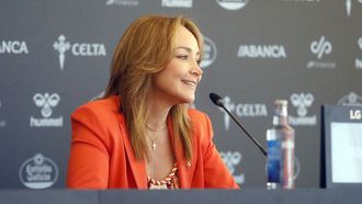 La presidenta del Celta, Mari�n Mouri�o.