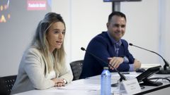 Carmen Arias, directora de la Fundacin Barri, y Antonio Rial Boubeta, profesor de la USC