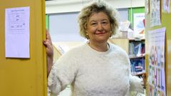 La profesora Dulce L�pez Rivera se jubila este a�o en el CPI A Xunqueira, de Fene.