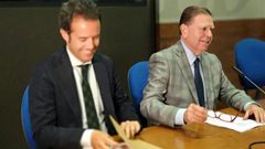 El alcalde de Oviedo, Alfredo Canteli y el teniente de alcalde, Ignacio Cuesta