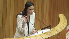 Imagen de archivo de Olalla Rodil en una intervenci�n en el Parlamento de Galicia.