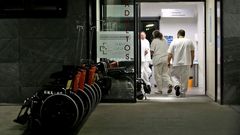 Acceso en el �rea de urgencias del hospital vigu�s �lvaro Cunqueiro