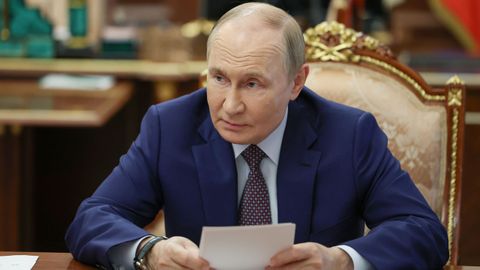 El presidente de Rusia, Vladimir Putin, ayer en Mosc.