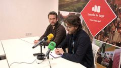 Rub�n Arroxo e Felipe Rivas, concelleiro de Educaci�n
