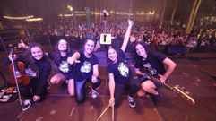 A Banda da Loba, en su reciente concierto en la Carballeira de Zas