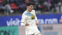 Miguel Loureiro, durante el partido del D�por en Andorra.