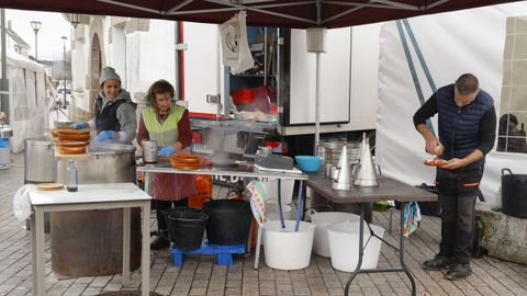 El pulpo fue el protagonista a la hora de la comida en Outeiro de Rei
