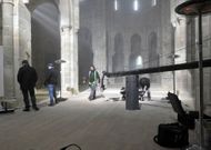 El templo noi�s aparecer�a en lugar del monasterio de Carboeiro, donde finalmente se rod�. 