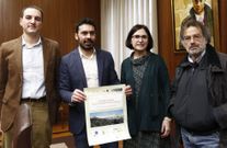 Carril, Anta, Villarino y Fern�ndez, en la presentaci�n. 