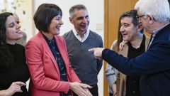 Presas, Pont�n, Seara, Tabar�s y Carballido, tras la presentacion de la candidatura nacionalista